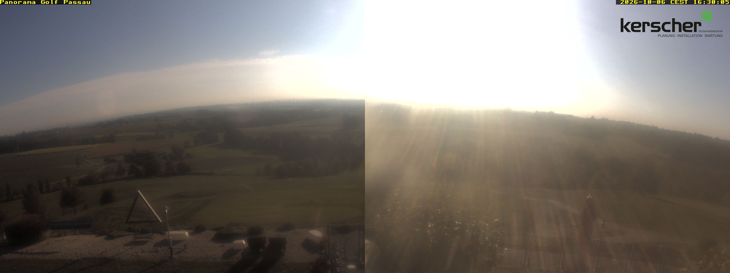 Archived image Webcam Panorama Golf Passau in Fürstenzell