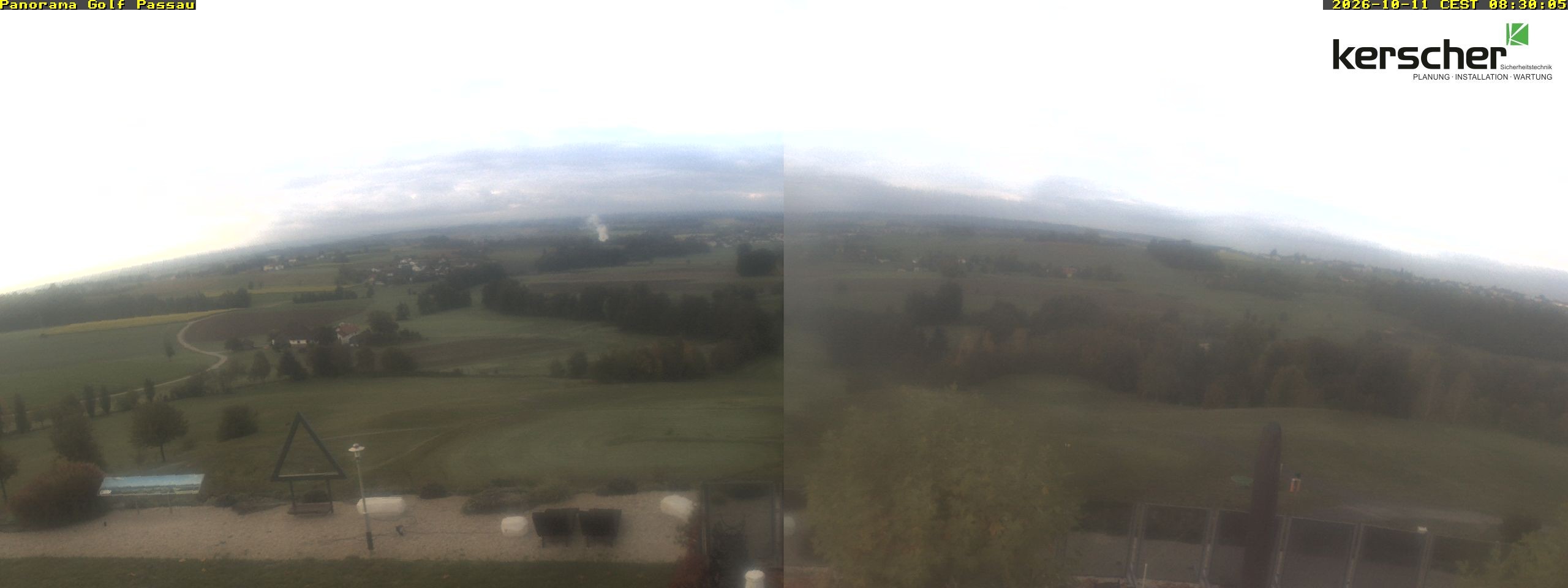 Archived image Webcam Panorama Golf Passau in Fürstenzell