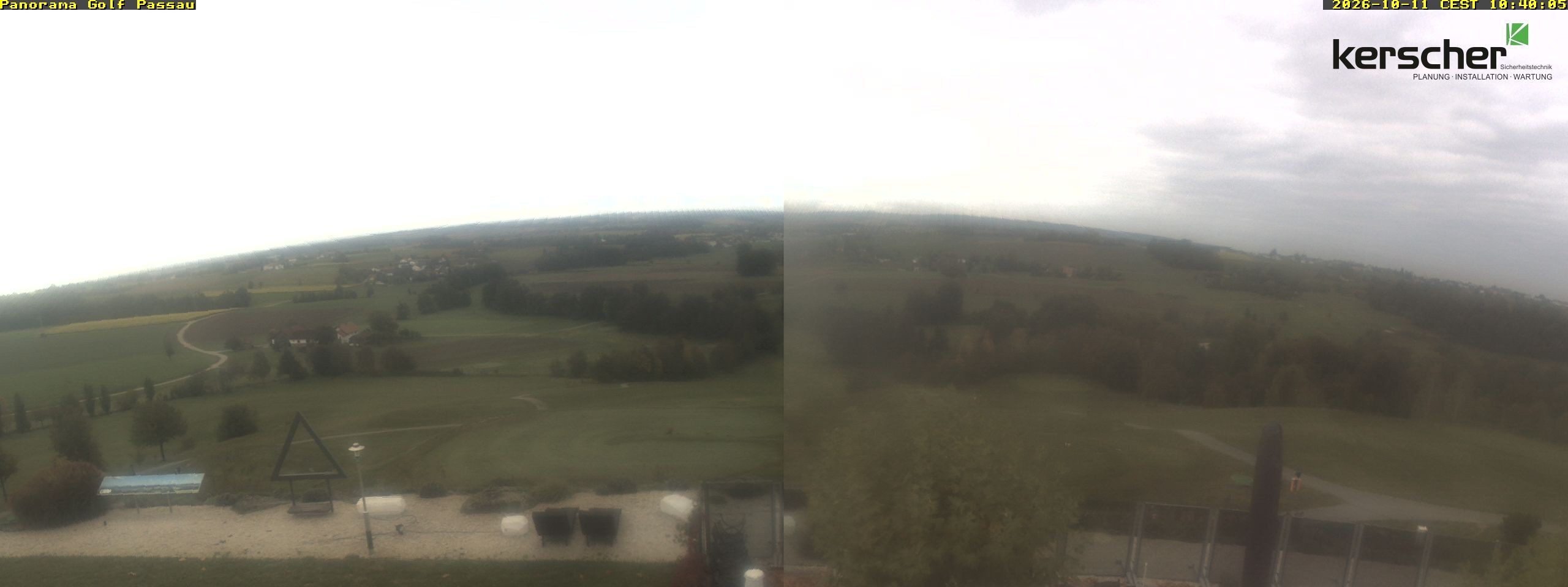 Archived image Webcam Panorama Golf Passau in Fürstenzell