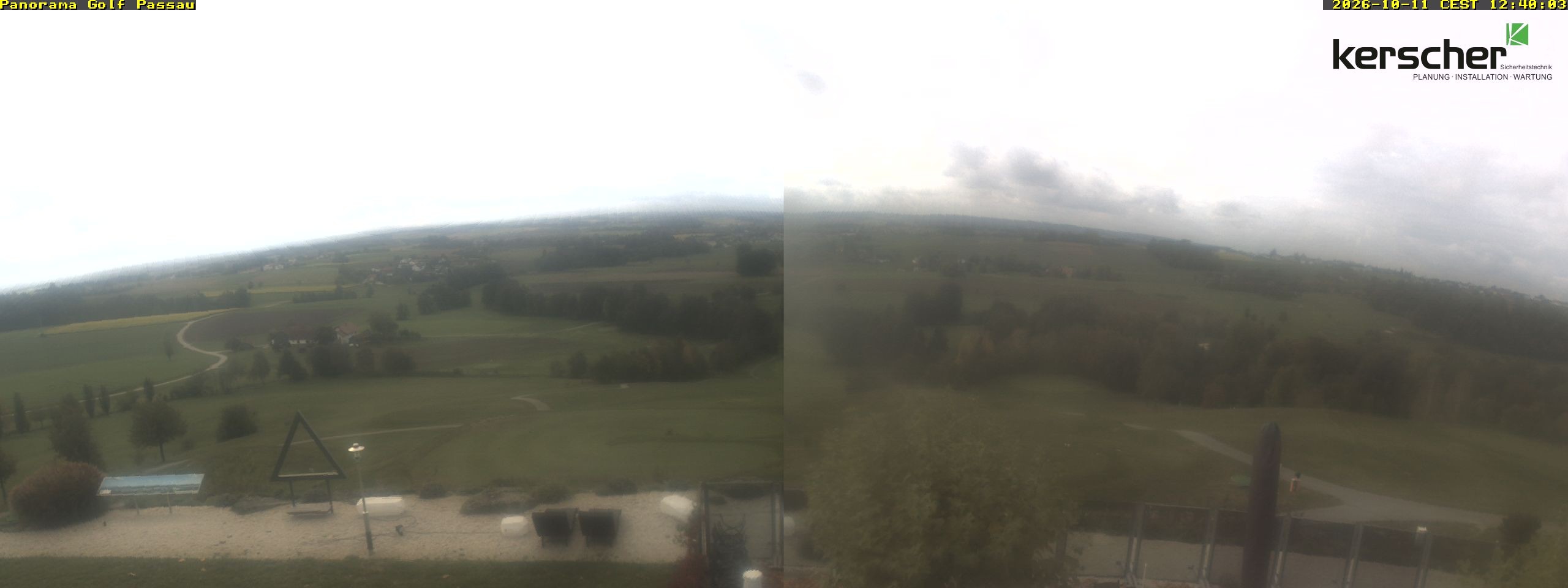 Archived image Webcam Panorama Golf Passau in Fürstenzell