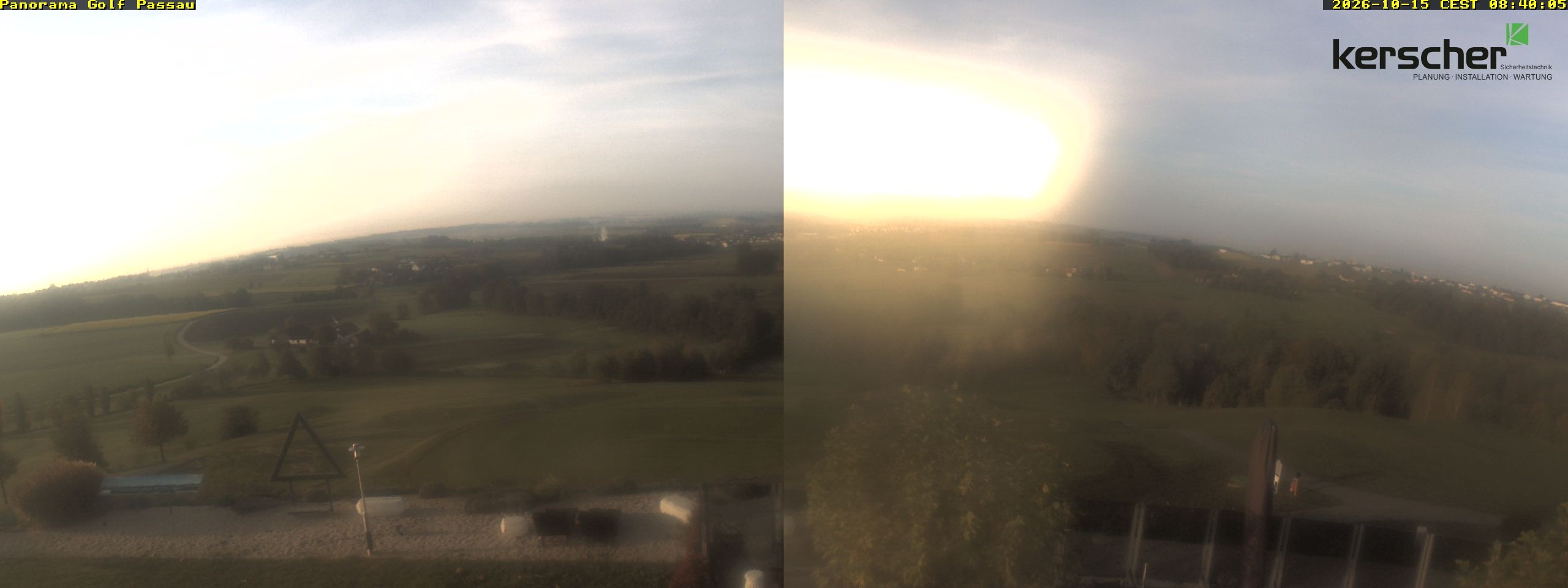 Archived image Webcam Panorama Golf Passau in Fürstenzell