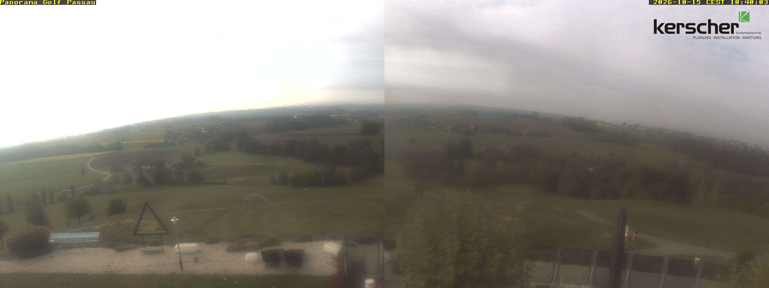 Archived image Webcam Panorama Golf Passau in Fürstenzell