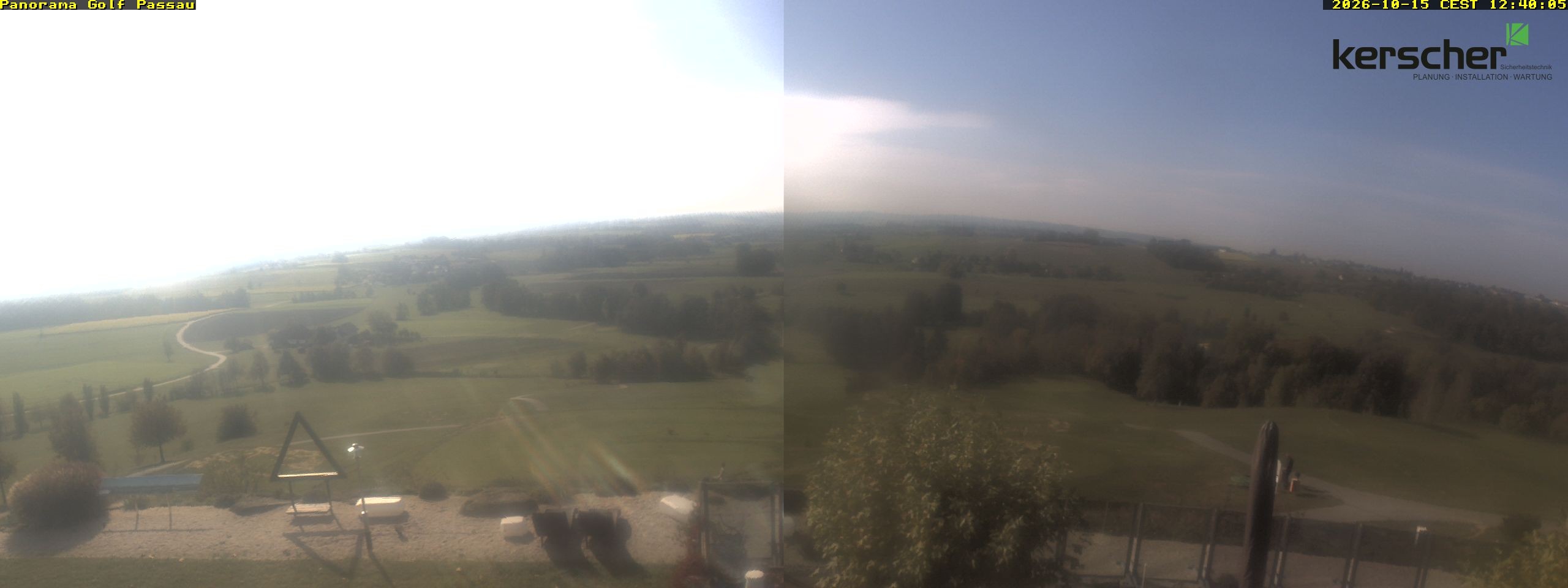 Archived image Webcam Panorama Golf Passau in Fürstenzell