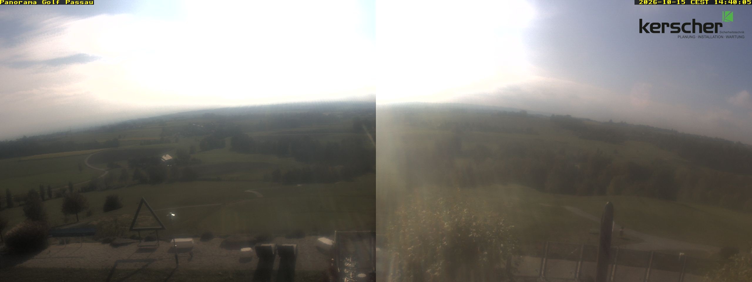 Archived image Webcam Panorama Golf Passau in Fürstenzell