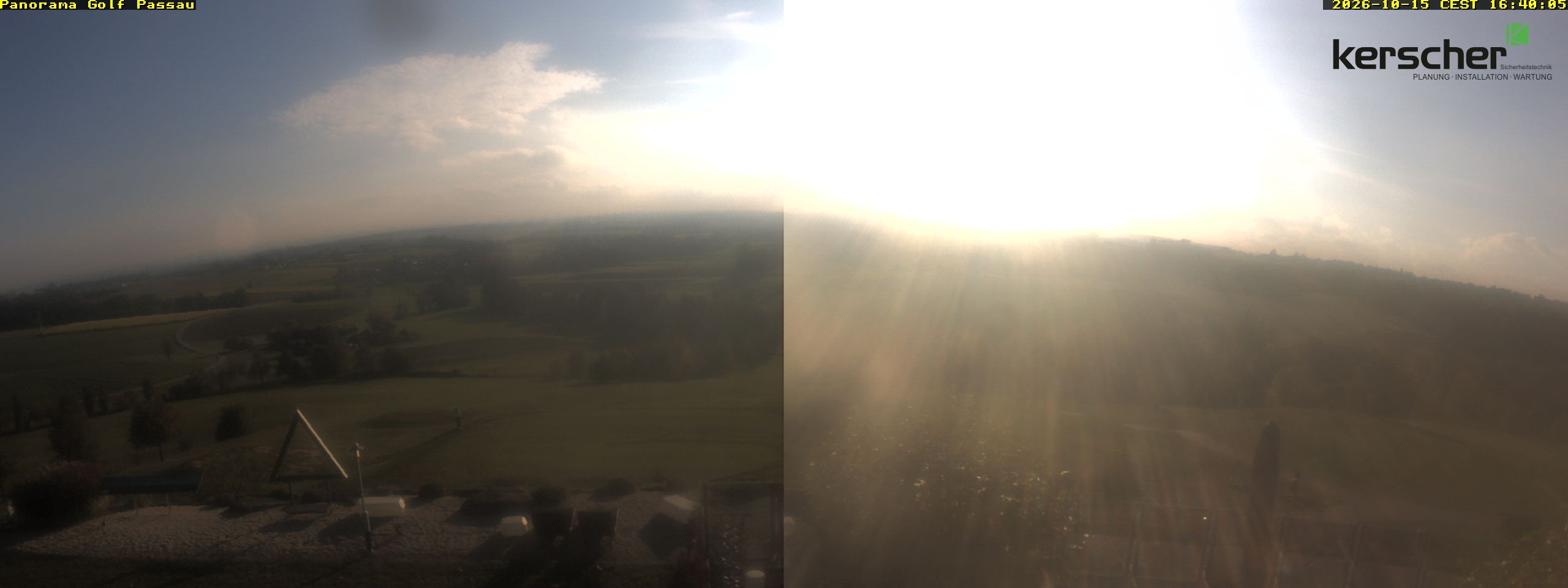 Archived image Webcam Panorama Golf Passau in Fürstenzell