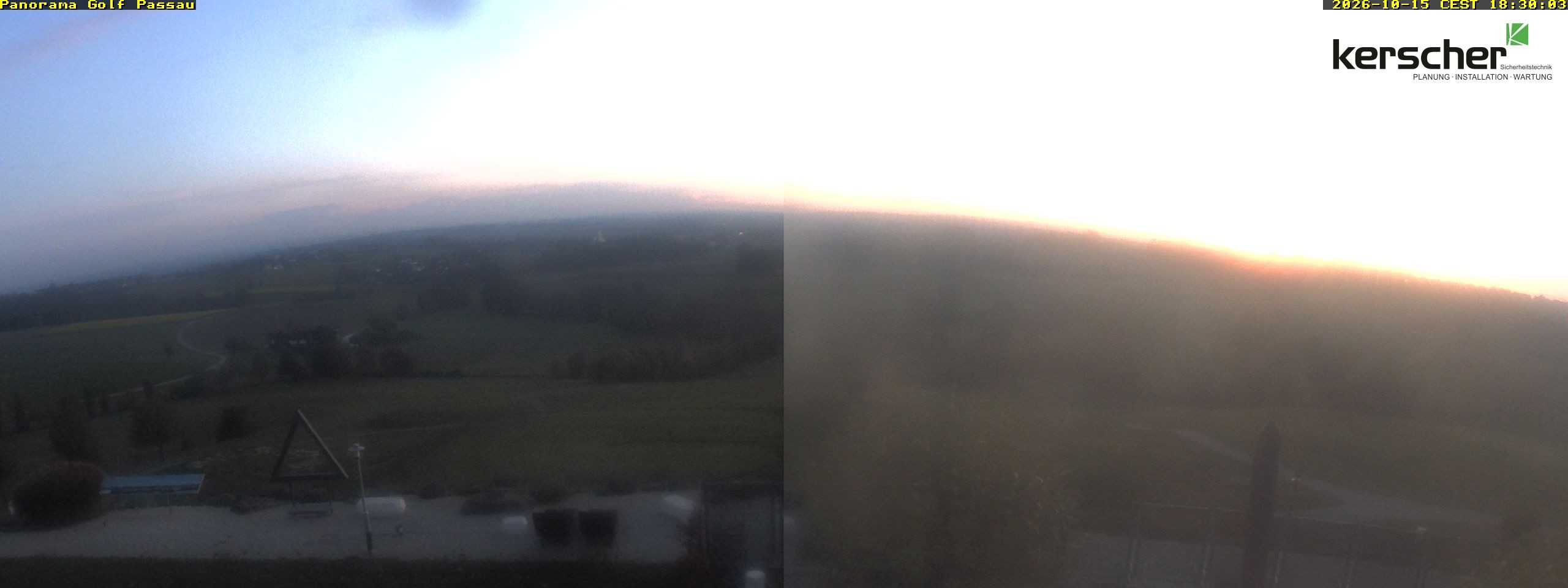 Archived image Webcam Panorama Golf Passau in Fürstenzell