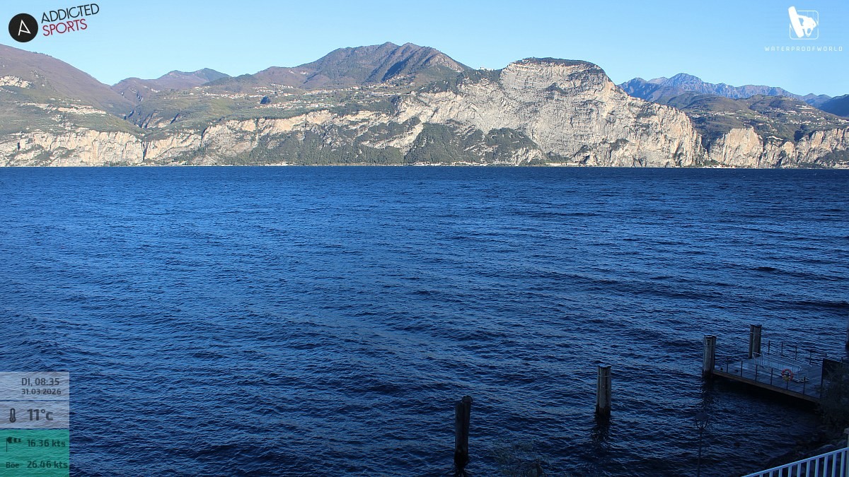 Archiv Foto Webcam Gardasee - Brenzone