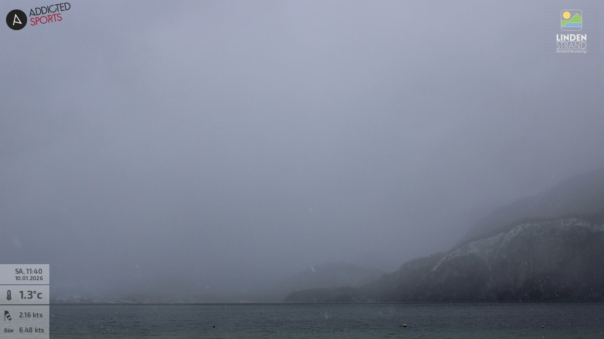 Archiv Foto Webcam Wolfgangsee - Lindenstrand