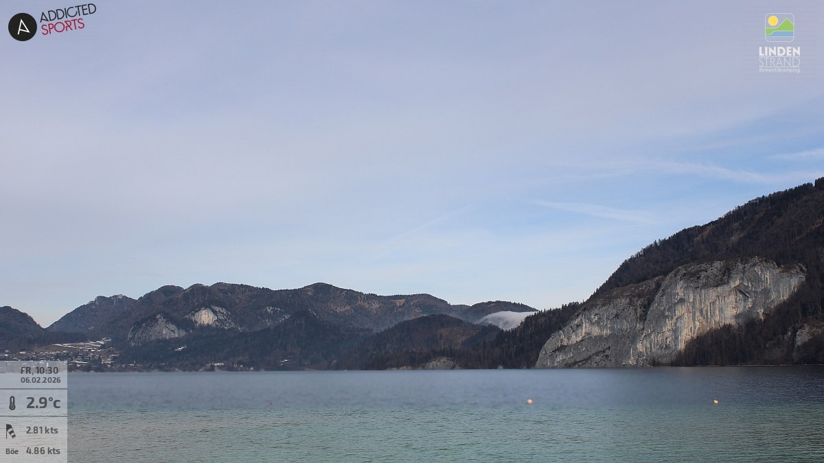 Archiv Foto Webcam Wolfgangsee - Lindenstrand