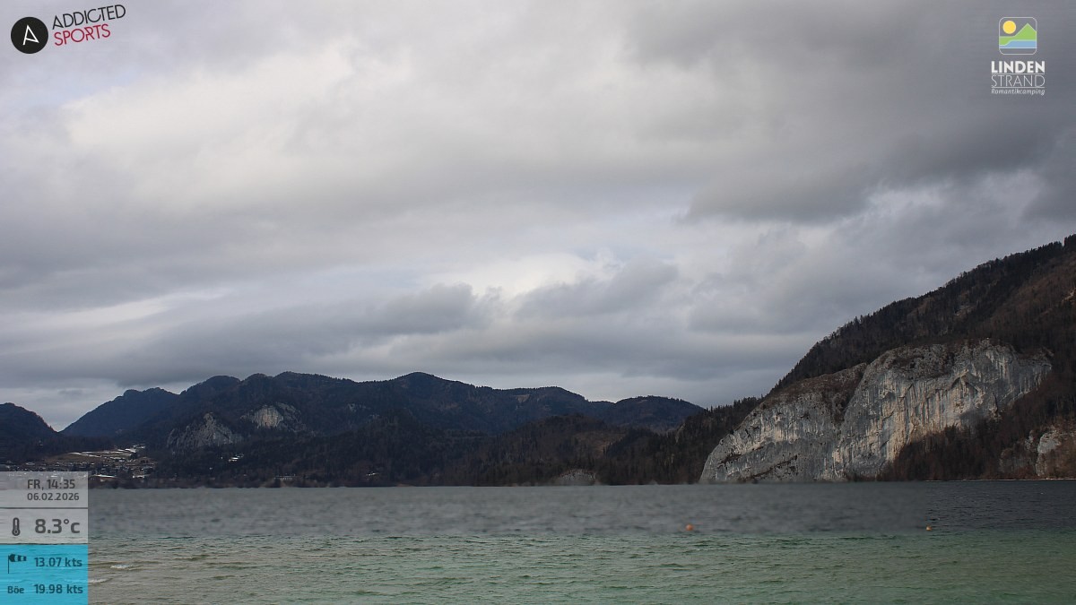 Archiv Foto Webcam Wolfgangsee - Lindenstrand