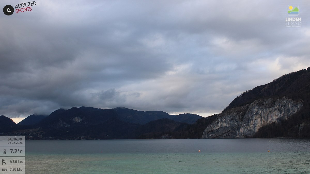 Archiv Foto Webcam Wolfgangsee - Lindenstrand