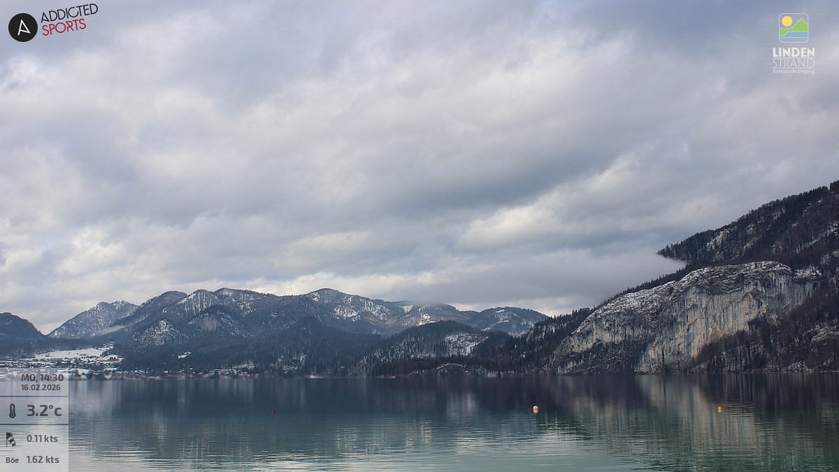 Archiv Foto Webcam Wolfgangsee - Lindenstrand