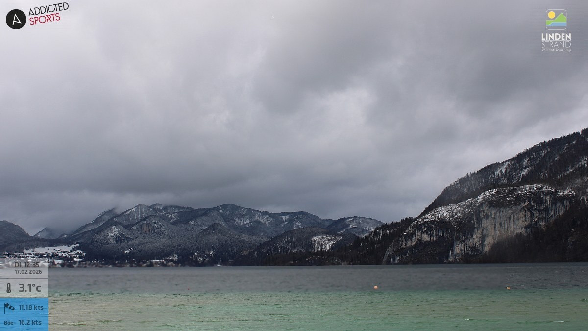 Archiv Foto Webcam Wolfgangsee - Lindenstrand