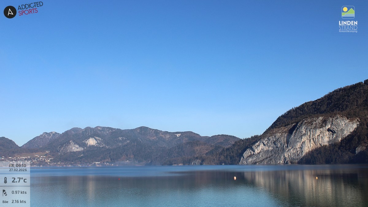 Archiv Foto Webcam Wolfgangsee - Lindenstrand