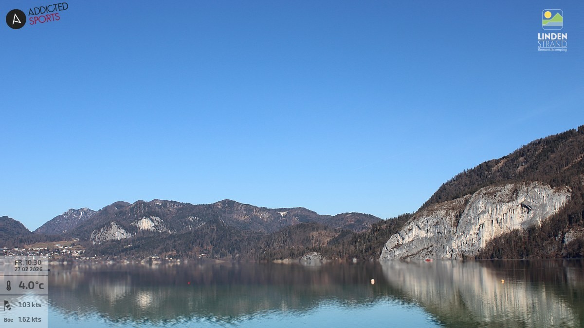 Archiv Foto Webcam Wolfgangsee - Lindenstrand