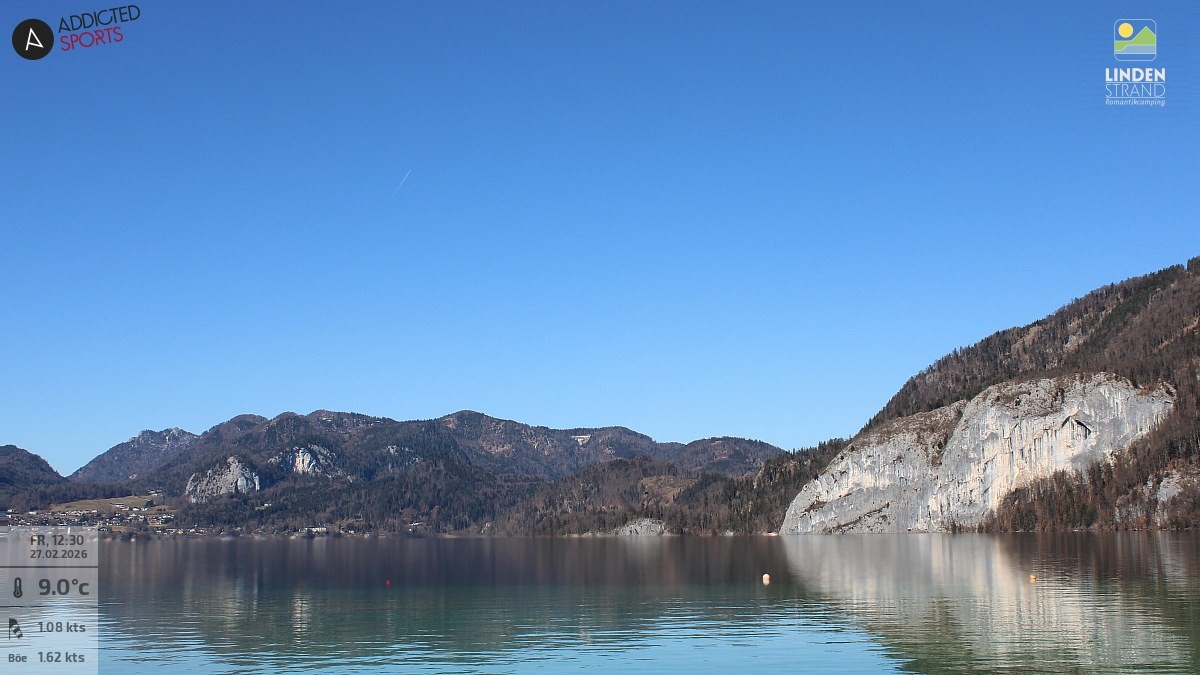 Archiv Foto Webcam Wolfgangsee - Lindenstrand