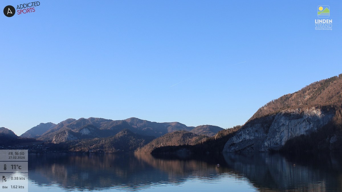 Archiv Foto Webcam Wolfgangsee - Lindenstrand