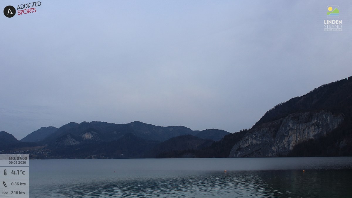 Archiv Foto Webcam Wolfgangsee - Lindenstrand