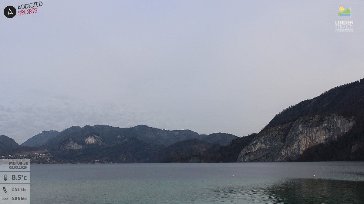 Archiv Foto Webcam Wolfgangsee - Lindenstrand
