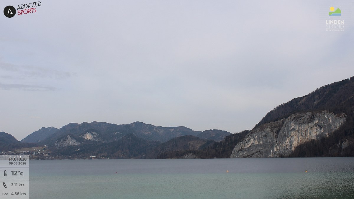 Archiv Foto Webcam Wolfgangsee - Lindenstrand