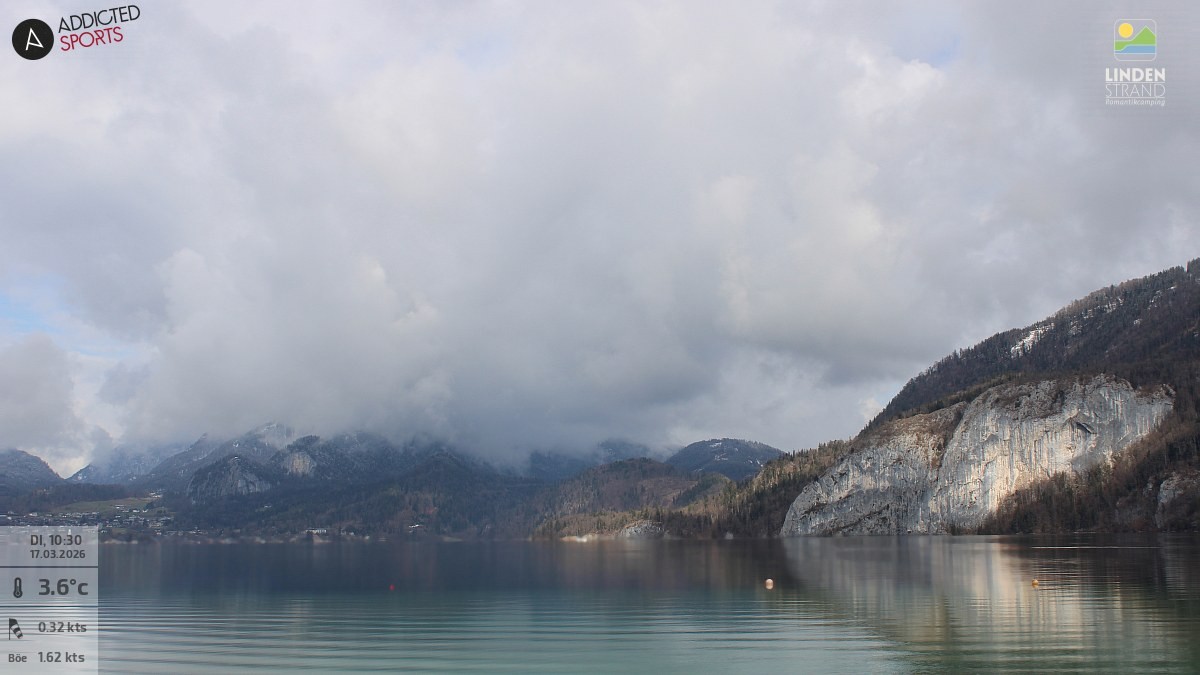 Archiv Foto Webcam Wolfgangsee - Lindenstrand