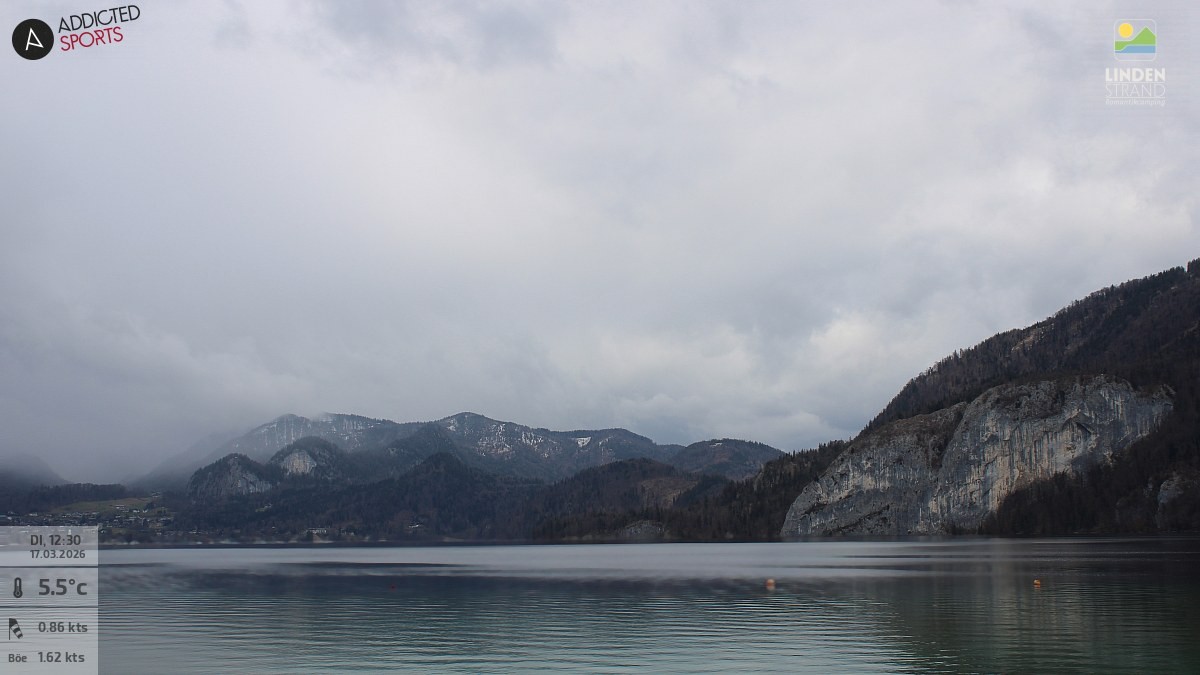 Archiv Foto Webcam Wolfgangsee - Lindenstrand