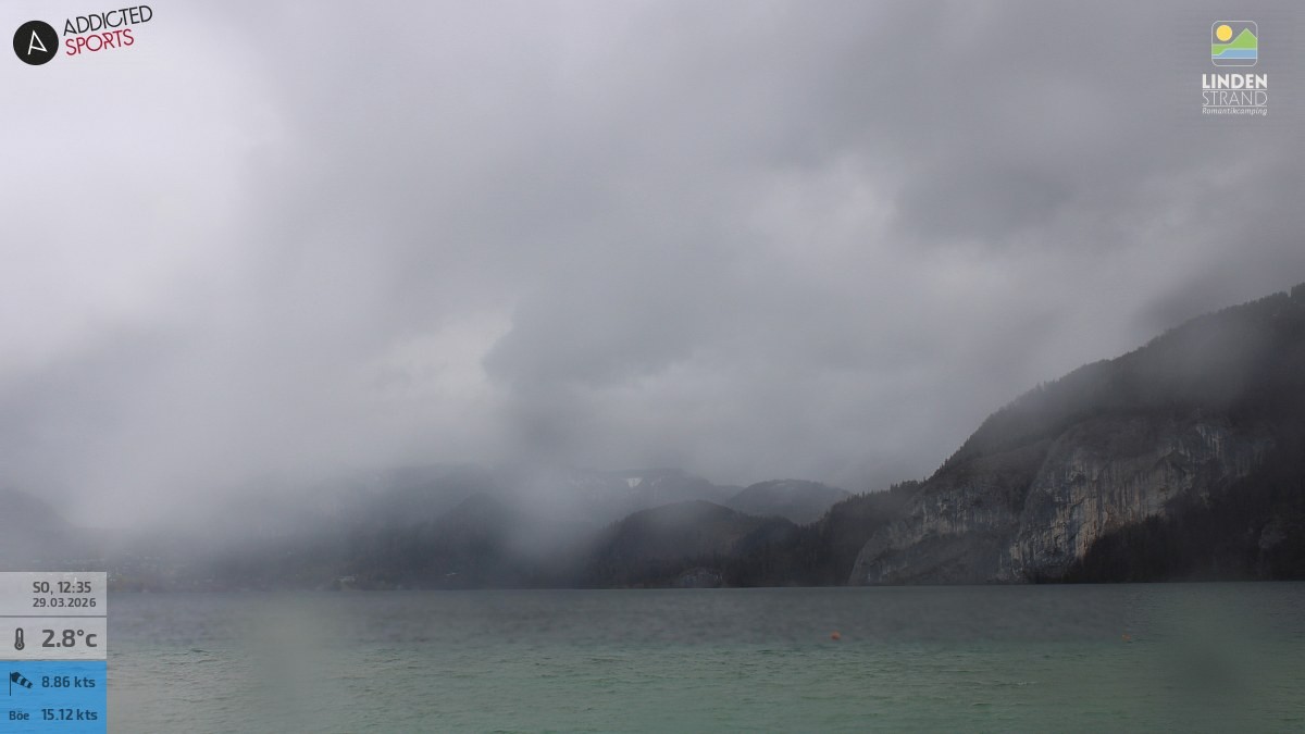 Archiv Foto Webcam Wolfgangsee - Lindenstrand