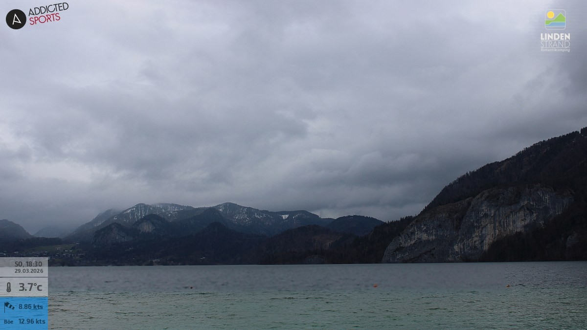 Archiv Foto Webcam Wolfgangsee - Lindenstrand