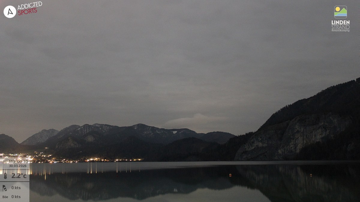 Archiv Foto Webcam Wolfgangsee - Lindenstrand