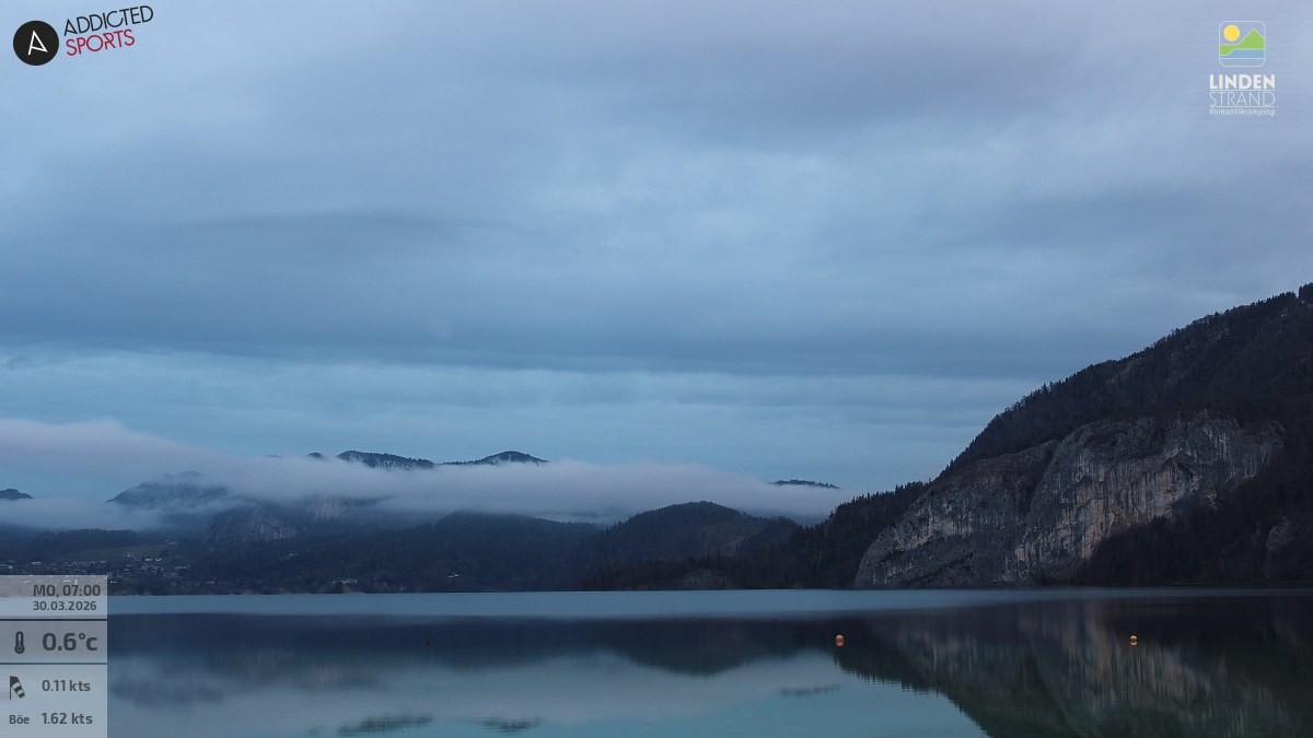 Archiv Foto Webcam Wolfgangsee - Lindenstrand