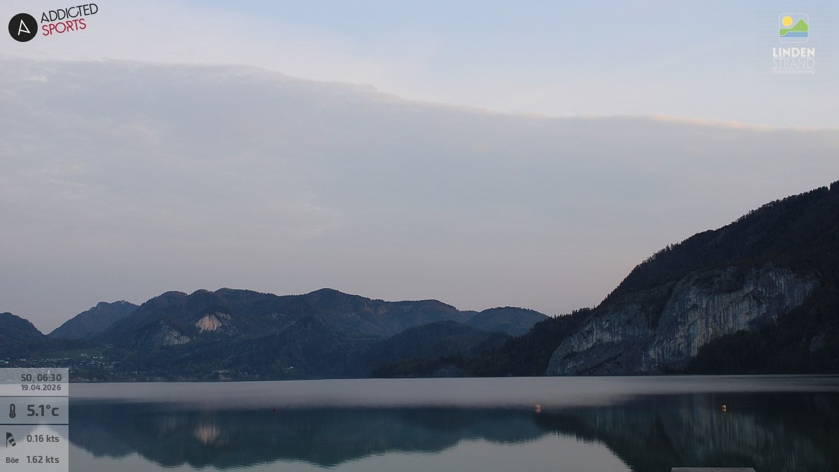 Archiv Foto Webcam Wolfgangsee - Lindenstrand