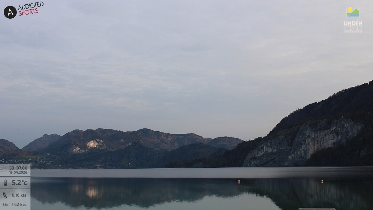 Archiv Foto Webcam Wolfgangsee - Lindenstrand