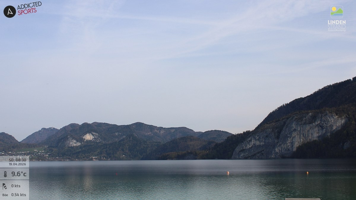 Archiv Foto Webcam Wolfgangsee - Lindenstrand