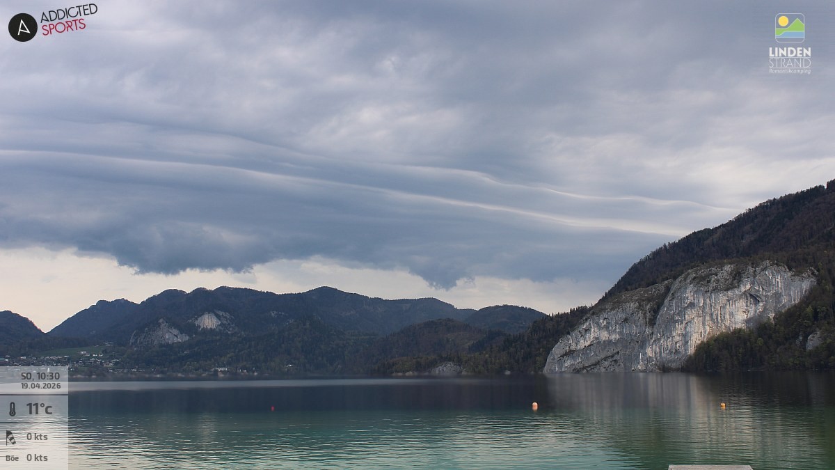 Archiv Foto Webcam Wolfgangsee - Lindenstrand