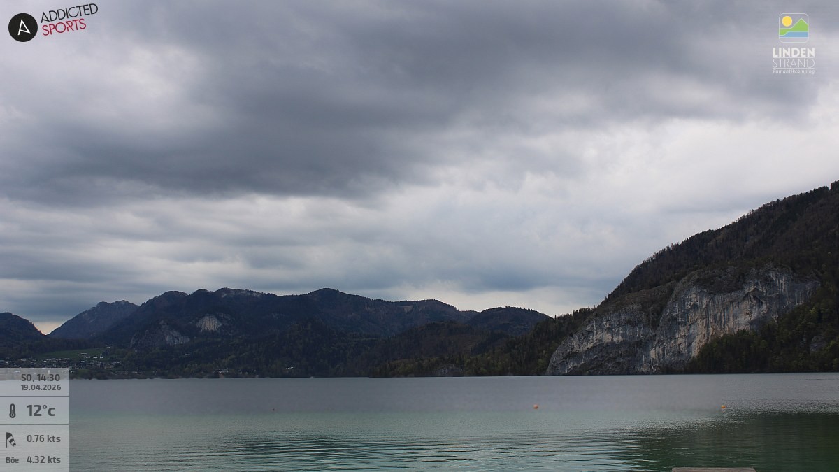 Archiv Foto Webcam Wolfgangsee - Lindenstrand