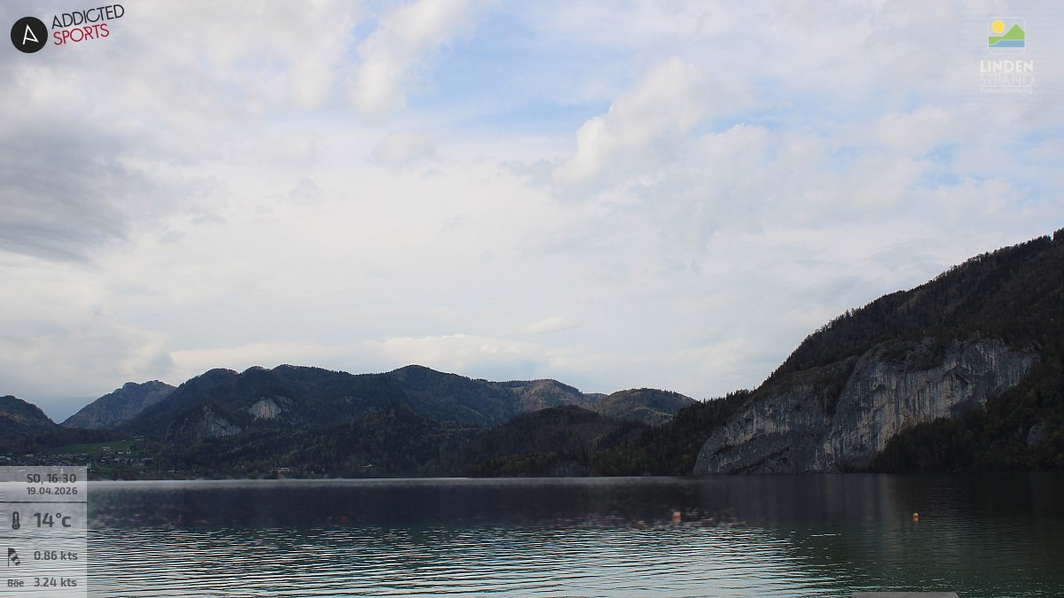 Archiv Foto Webcam Wolfgangsee - Lindenstrand
