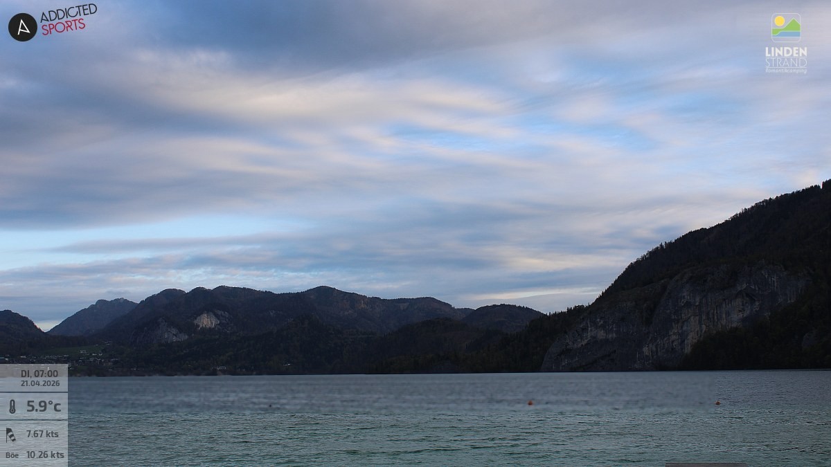 Archiv Foto Webcam Wolfgangsee - Lindenstrand