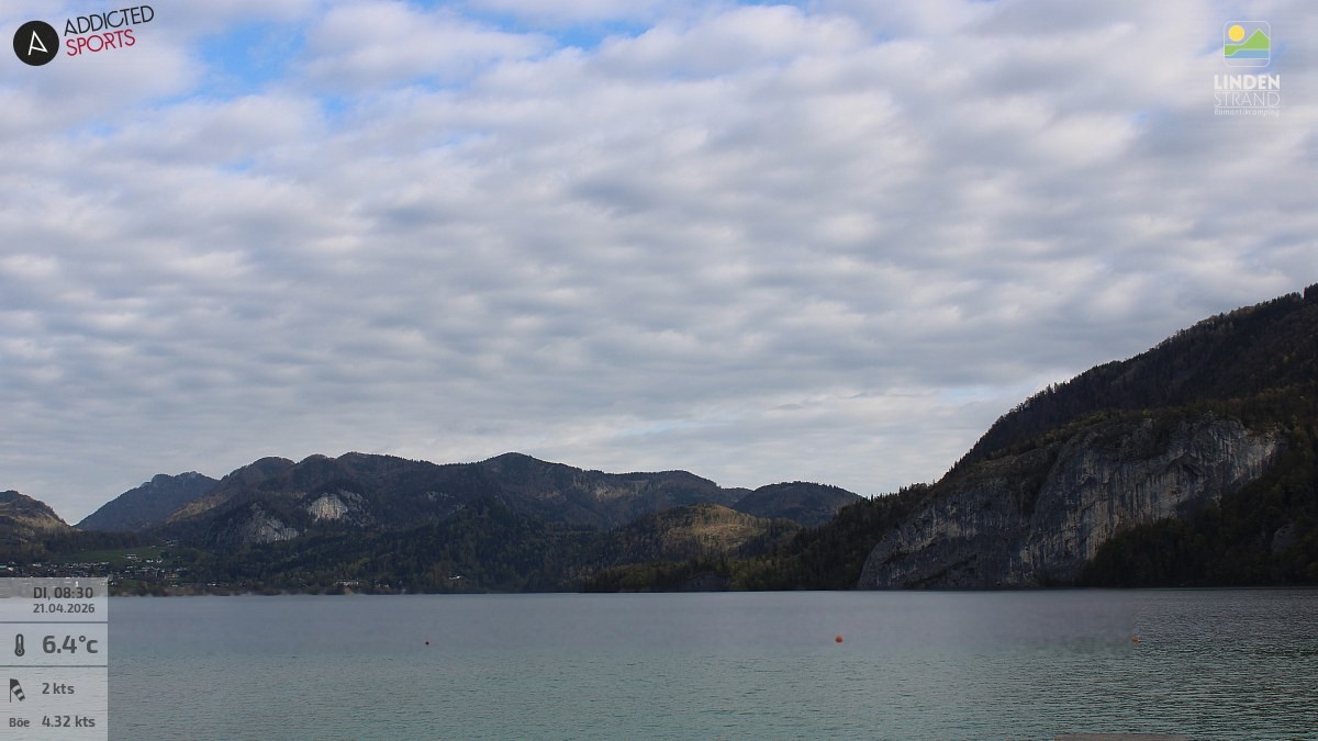 Archiv Foto Webcam Wolfgangsee - Lindenstrand