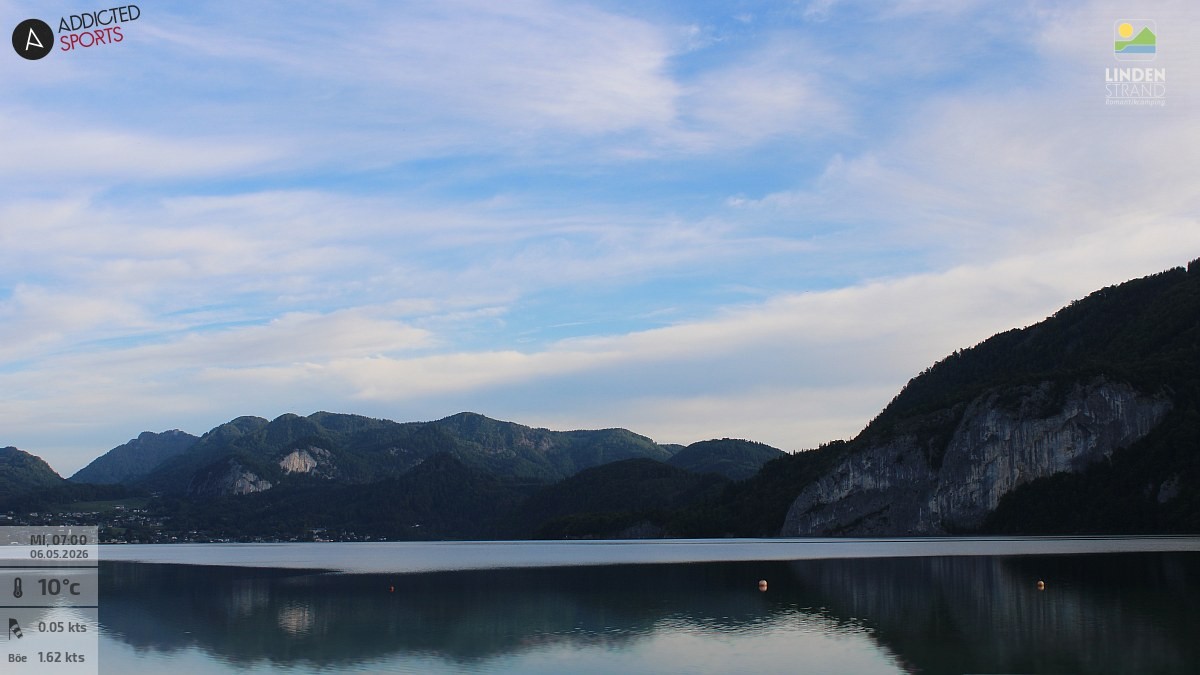 Archiv Foto Webcam Wolfgangsee - Lindenstrand