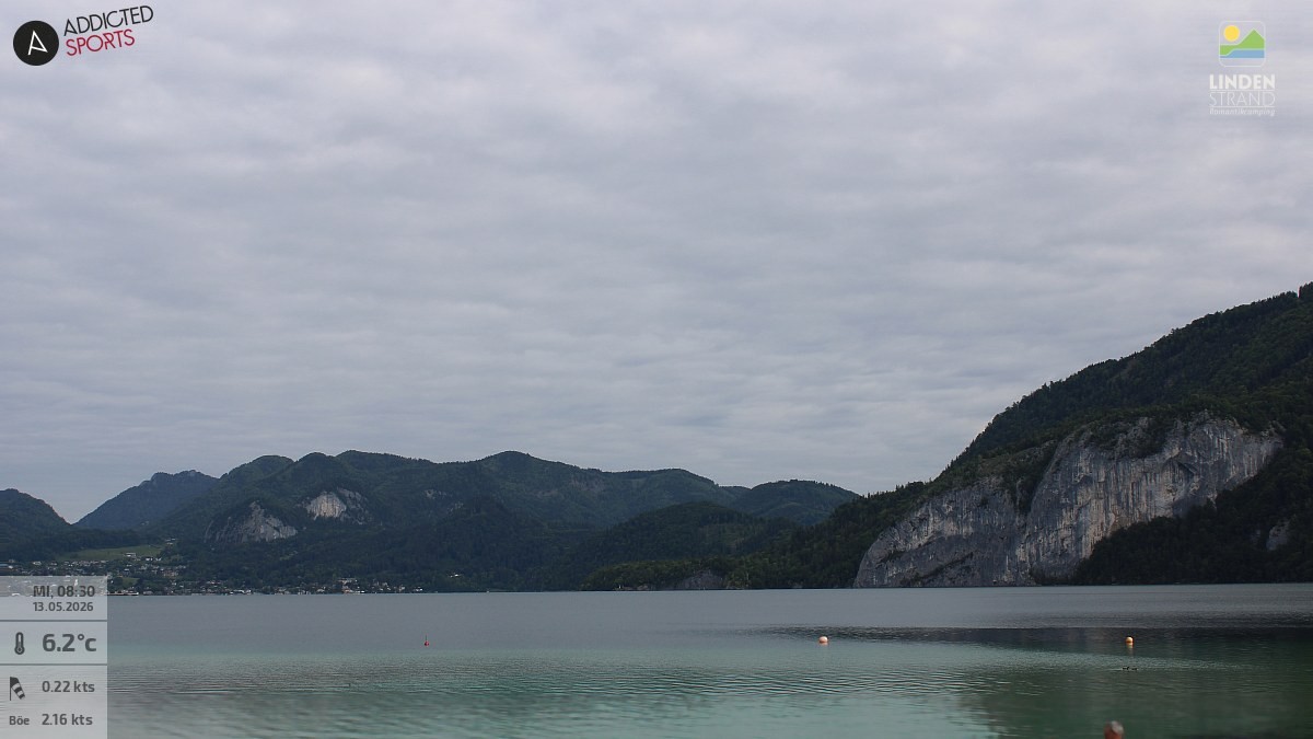 Archiv Foto Webcam Wolfgangsee - Lindenstrand