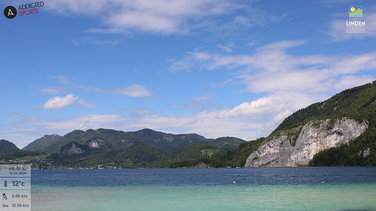 Archiv Foto Webcam Wolfgangsee - Lindenstrand