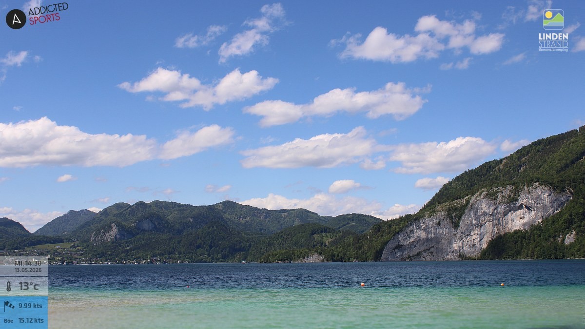 Archiv Foto Webcam Wolfgangsee - Lindenstrand