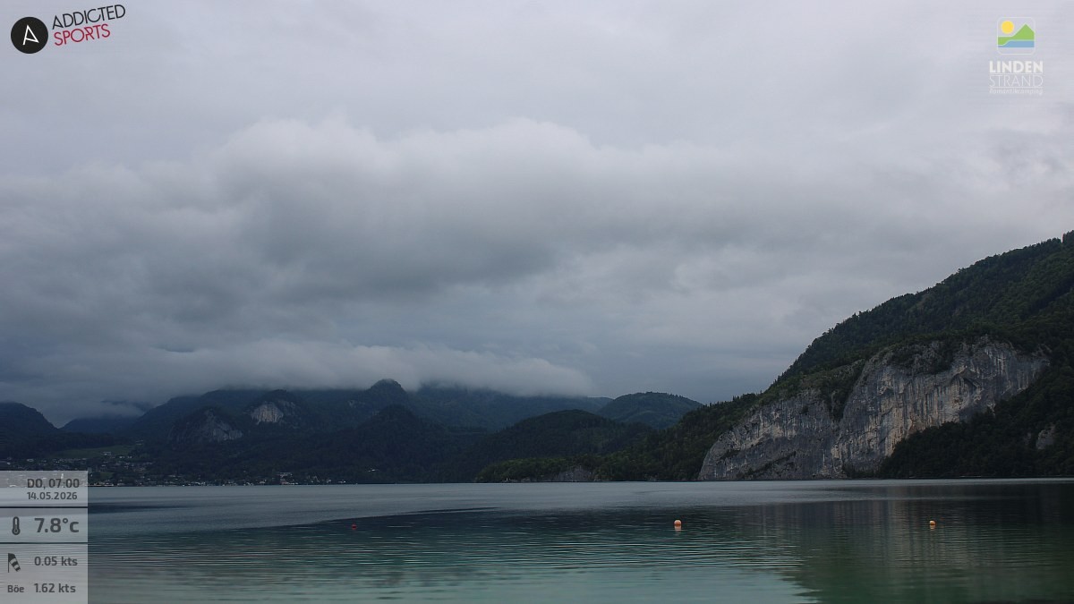 Archiv Foto Webcam Wolfgangsee - Lindenstrand