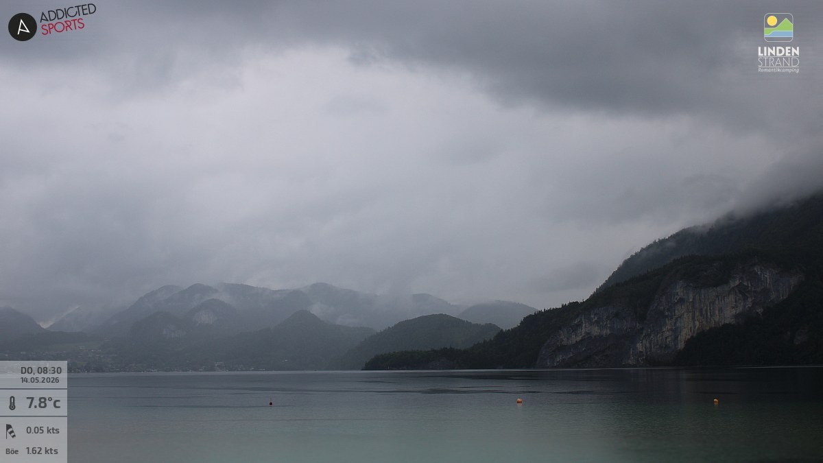 Archiv Foto Webcam Wolfgangsee - Lindenstrand