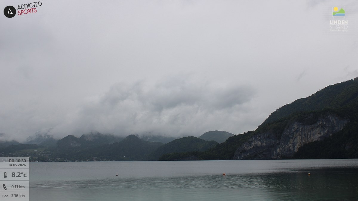 Archiv Foto Webcam Wolfgangsee - Lindenstrand