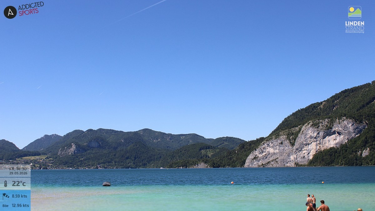 Archiv Foto Webcam Wolfgangsee - Lindenstrand