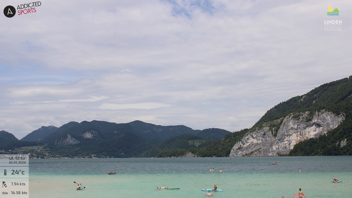 Archiv Foto Webcam Wolfgangsee - Lindenstrand