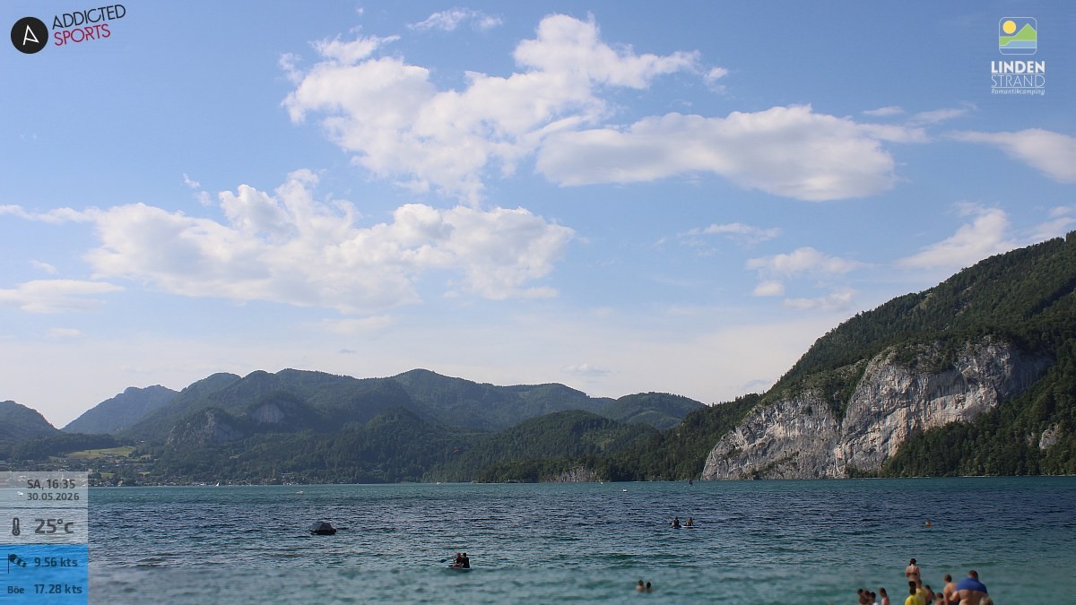 Archiv Foto Webcam Wolfgangsee - Lindenstrand