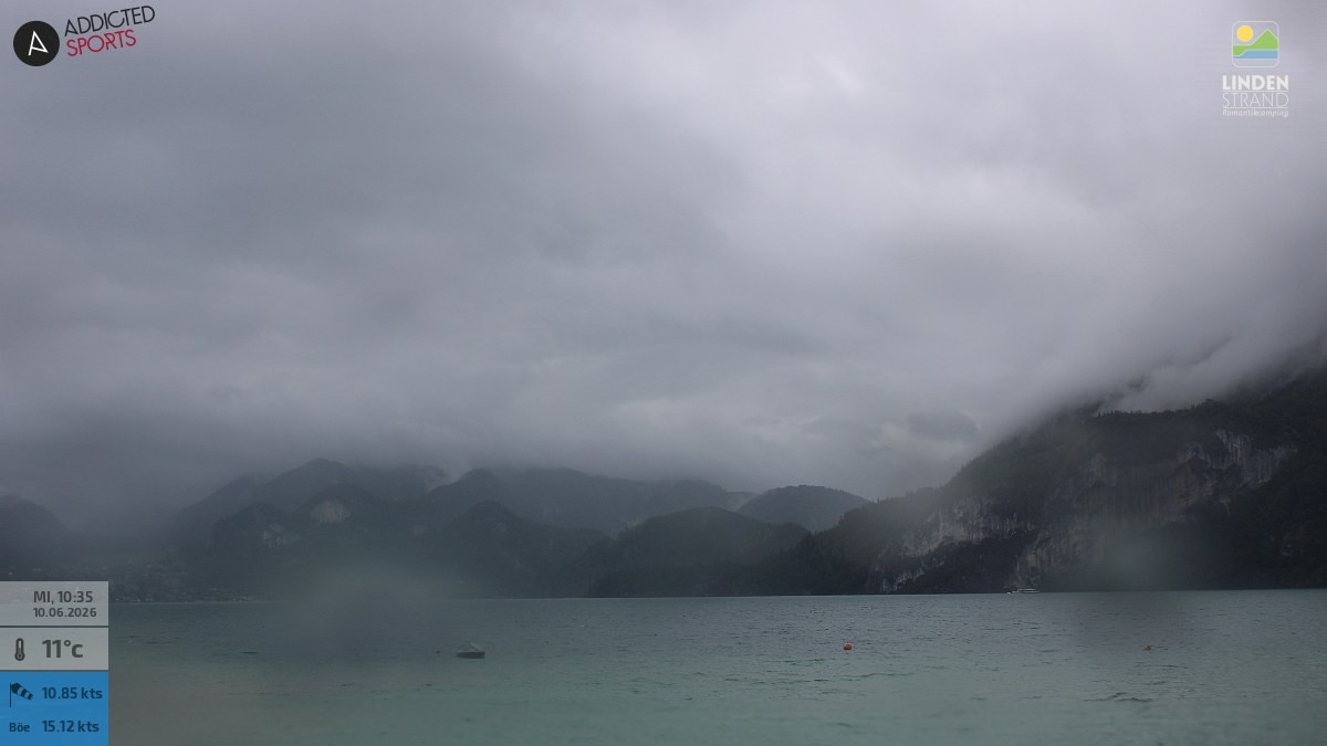 Archiv Foto Webcam Wolfgangsee - Lindenstrand