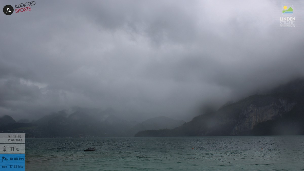 Archiv Foto Webcam Wolfgangsee - Lindenstrand